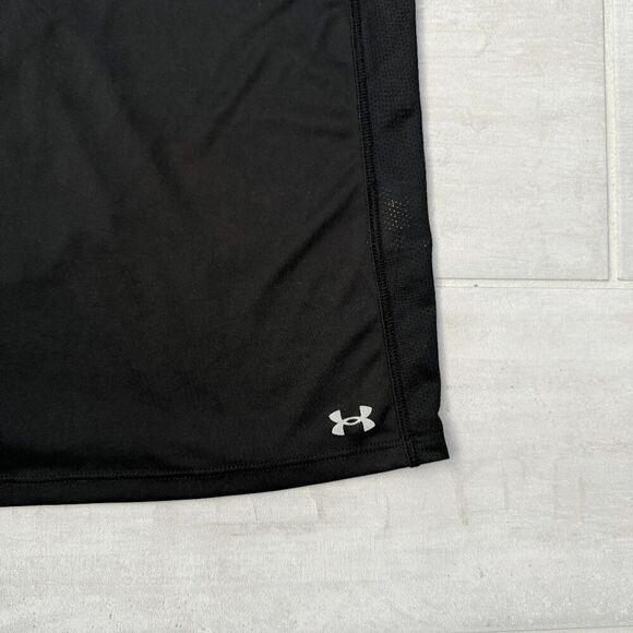 Under Armour Fly By Tank Fitted Black Quick Dry Soft Lightweight Open Back Small - Picture 3 of 6